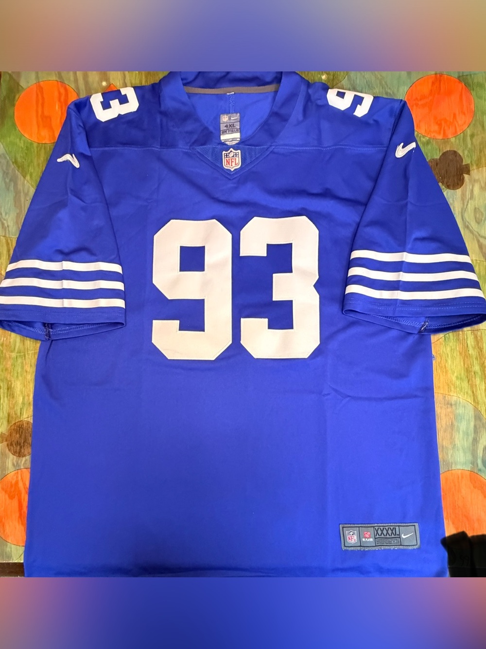 Nike Indianapolis Colts Dwight Freeney #93 On Field Jersey Sz XXXXL Medium Blue